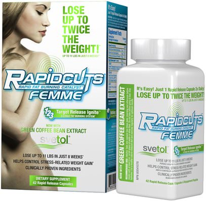 FEMME, Rapidcuts Femme, Rapid Fat Burning Catalyst, 42 Rapid Release Capsules ,وفقدان الوزن، والنظام الغذائي، وحرق الدهون