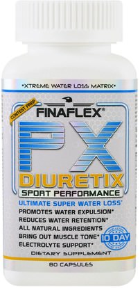 Finaflex, PX Diuretix, 80 Capsules ,المكملات الغذائية، مدرات البول حبوب الماء