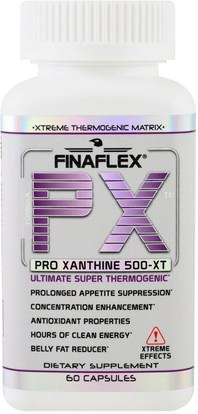 Finaflex, PX, Pro Xanthine 500-XT, 60 Capsules ,والصحة، والطاقة، والنظام الغذائي