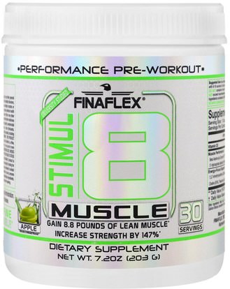 Finaflex, Stimul8 Muscle, Apple, 7.2 oz (203 g) ,والصحة، والطاقة، والرياضة، تجريب