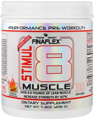Finaflex, Stimul8 Muscle, Punch, 7.30 oz (206 g) ,والصحة، والطاقة، والرياضة، تجريب