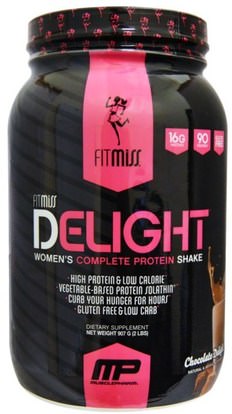 FitMiss, Delight, Womens Complete Protein Shake, Chocolate Delight, 2 lbs (907 g) ,والرياضة، والمنتجات الرياضية النسائية