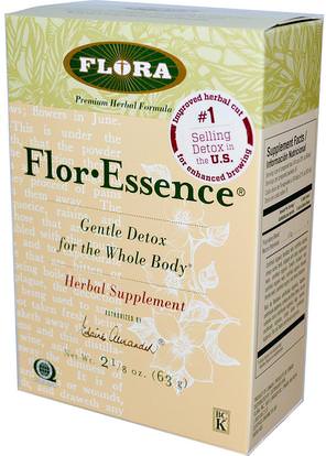 Flora, FlorEssence, Gentle Detox for the Whole Body, 2 1/8 oz (63 g) ,والصحة، والتخلص من السموم، والنباتات فلور جوهر