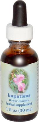 Flower Essence Services, Impatiens, Flower Essence, 1 fl oz (30 ml) ,Herb-sa