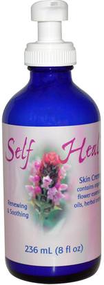 Flower Essence Services, Self Heal, Skin Creme, 8 fl oz (236 ml) ,الأعشاب، العلاجات زهرة، الجلد