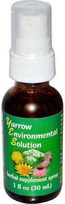 Flower Essence Services, Yarrow Environmental Solution Spray, 1 fl oz (30 ml) ,Herb-sa