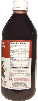 الغذاء، القهوة الشاي والمشروبات، عصير الفواكه Dynamic Health Laboratories, Pure Cranberry Juice Concentrate, 16 fl oz (473 ml)