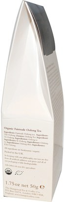 الغذاء، شاي الأعشاب، شاي الاسود Hampstead Tea, Organic Fairtrade, Oolong, 1.75 oz (50 g)