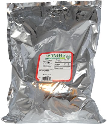 الطعام، شاي العشبية، سكولكاب Frontier Natural Products, Organic Scullcap Leaf & Flower, 16 oz (453 g)