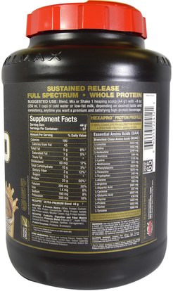 الغذاء، كيتو ودية ALLMAX Nutrition, Hexapro, Ultra-Premium Protein + MCT & Coconut Oil, Chocolate Peanut Butter, 5.5 lbs (2.5 kg)