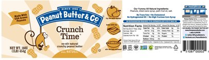 الطعام، زبدة الفول السوداني Peanut Butter & Co., Crunch Time, Crunchy Peanut Butter, 16 oz (454 g)