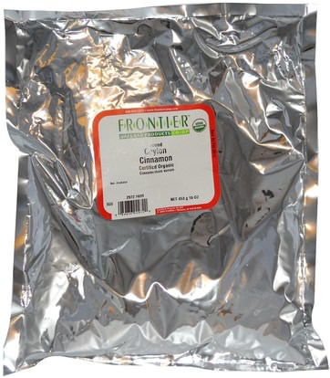 الطعام والتوابل والتوابل والقرفة التوابل Frontier Natural Products, Organic Ground Ceylon Cinnamon, 16 oz (453 g)