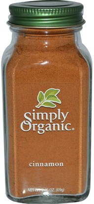 الطعام والتوابل والتوابل والقرفة التوابل Simply Organic, Cinnamon, 2.45 oz (69 g)