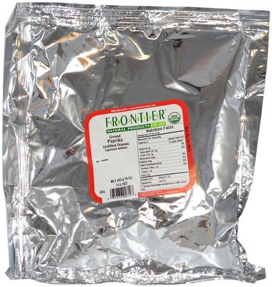الطعام، التوابل و التوابل، الفلفل الحلو Frontier Natural Products, Organic Ground Paprika, 16 oz (453 g)