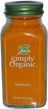 الطعام، التوابل و التوابل، الكركم التوابل Simply Organic, Turmeric, 2.38 oz (67 g)