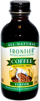 الغذاء، المحليات Frontier Natural Products, Coffee Flavor, Alcohol-Free, 2 fl oz (59 ml)