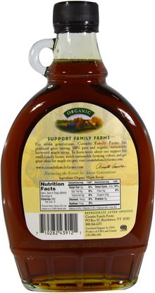 الطعام، المحليات، شراب القيقب Coombs Family Farms, Organic Maple Syrup, 12 fl oz (354 ml)