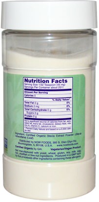 الطعام، المحليات، ستيفيا Now Foods, Certified Organic, Better Stevia, Extract Powder, 4 oz (113 g)