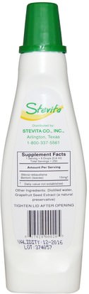 الغذاء، المحليات Stevita, Stevia Liquid Extract, 3.3 fl oz (100 ml)