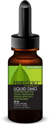FoodScience, Aangamik DMG Liquid, 300 mg, 2 fl oz (60 ml) ,المكملات الغذائية، دمغ (n-ديميثيلغليسين)