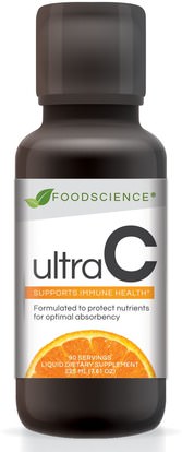 FoodScience, Advanced Naturals, Ultra C, 7.61 oz (225 ml) ,الفيتامينات، فيتامين ج، المكملات الغذائية