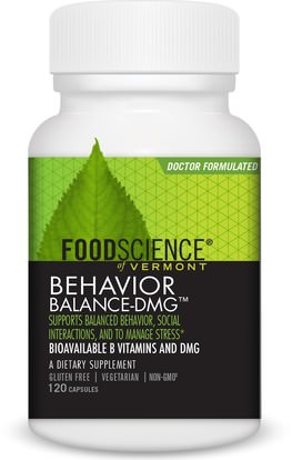 FoodScience, Behavior Balance-DMG, 120 Capsules ,المكملات الغذائية، دمغ (n-ديميثيلغليسين)