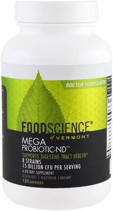 FoodScience, Mega Probiotic-ND, 120 Capsules ,المكملات الغذائية، البروبيوتيك