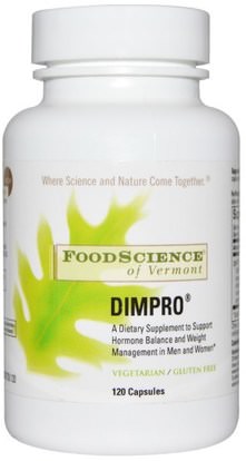 FoodScience, of Vermont, Dimpro, 120 Capsules ,المكملات الغذائية، دييندولميثان (خافت)