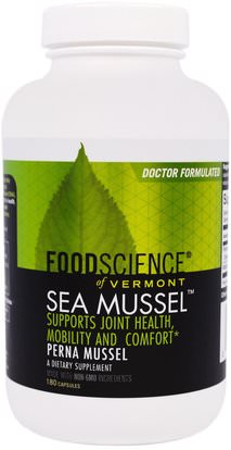 FoodScience, Sea Mussel, 180 Capsules ,المكملات الغذائية، بلح البحر الأخضر