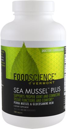 FoodScience, Sea Mussel Plus, 180 Tablets ,المكملات الغذائية، بلح البحر الأخضر