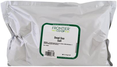Frontier Natural Products, Dead Sea Salt, 5 lb (2.3 kg) ,حمام، الجمال، أملاح الاستحمام