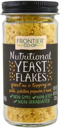 Frontier Natural Products, Nutritional Yeast Flakes, 0.81 oz (23 g) ,الغذاء، الخبز الإيدز، مخمرات الخميرة