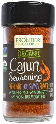 Frontier Natural Products, Organic Cajun Seasoning, Louisiana Flavor, 2.08 oz (59 g) ,الطعام، التوابل و التوابل