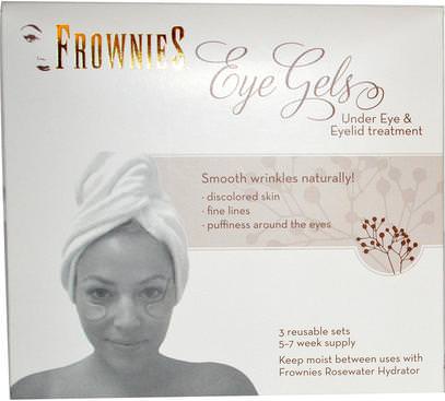 Frownies, Eye Gels, Under Eye & Eyelid Treatment, 3 Reusable Sets ,الجمال، كريمات العين