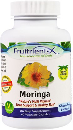 Fruitrients, Moringa, 60 Veggie Caps ,الأعشاب، كبسولات المورينجا