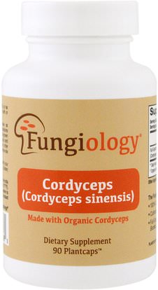 Fungiology, Full-Spectrum Cordyceps Sinensis (Cordyceps), Certified Organic, Cellular Support, 90 Veggie Plantcaps ,المكملات الغذائية، الفطر الطبية، كبسولات الفطر، أدابتوغين