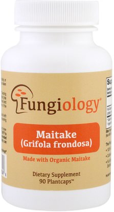 Fungiology, Full-Spectrum Grifola Frondosa (Maitake), Certified Organic, Cellular Support, 90 Veggie Plantcaps ,المكملات الغذائية، الفطر الطبية، كبسولات الفطر، أدابتوغين