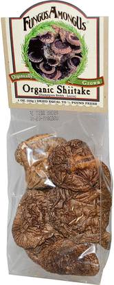 FungusAmongUs, Organic Shiitake, 1 oz (28 g) ,الغذاء، السلع المعلبة، الخضار المعلبة، المكملات الغذائية، أدابتوغن