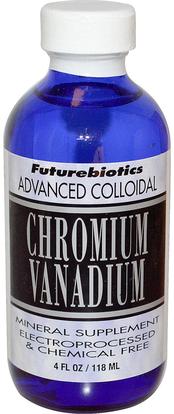 FutureBiotics, Advanced Colloidal, Chromium Vanadium, 4 fl oz (118 ml) ,المكملات الغذائية، المعادن، الكروم والفاناديوم، المعادن السائلة