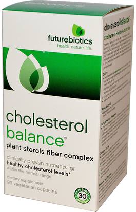 FutureBiotics, Cholesterol Balance, 90 Veggie Caps ,الصحة، دعم الكوليسترول، الكولسترول