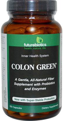 FutureBiotics, Colon Green, 150 Capsules ,الصحة، السموم، تطهير القولون