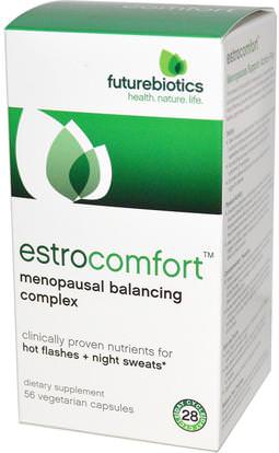 FutureBiotics, EstroComfort, Menopausal Balancing Complex, 56 Veggie Caps ,والصحة، والنساء، وانقطاع الطمث