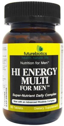 FutureBiotics, Hi Energy Multi, For Men, 60 Tablets ,الفيتامينات، الرجال الفيتامينات، الطاقة