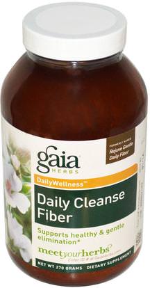 Gaia Herbs, Daily Cleanse Fiber, 270 g ,المكملات الغذائية، الألياف، التخلص من السموم