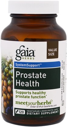 Gaia Herbs, Prostate Health, 120 Vegetarian Liquid Phyto-Caps ,الصحة، الرجال، البروستاتا