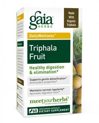 Gaia Herbs, Triphala Fruit, 60 Veggie Caps ,الصحة، السموم، تريفالا