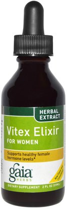Gaia Herbs, Vitex Elixir For Women, 2 fl oz (59 ml) ,الأعشاب، التوت العفريت