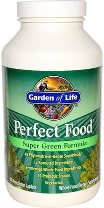 Garden of Life, Perfect Food, Super Green Formula, 300 Veggie Caplets ,المكملات الغذائية، سوبرفوودس