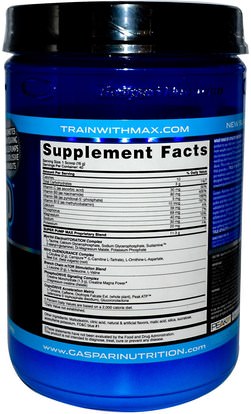 Gaspari Nutrition, SuperPump Max, Blue Raspberry Ice, 1.41 lbs (640 g) ,والرياضة، والعضلات