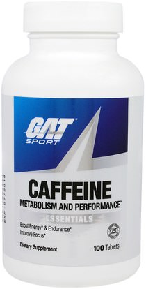 GAT, Caffeine Metabolism and Performance, Essentials, 100 Tablets ,وفقدان الوزن، والنظام الغذائي